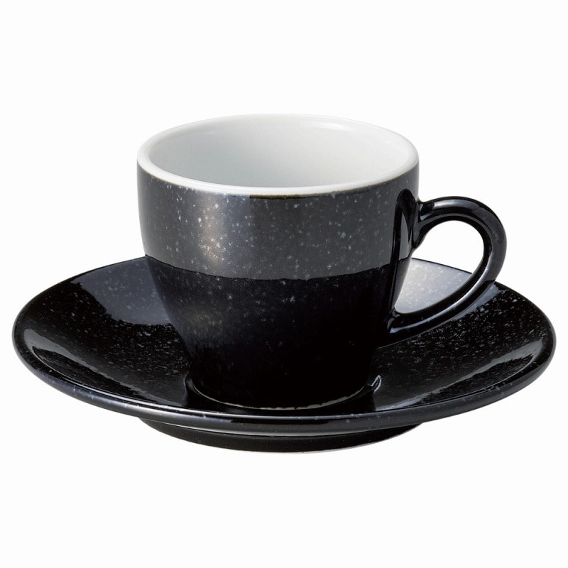 金正陶器 アイリス(ブラック)コーヒー碗 1個 ※カップ単品のみ(ご注文単位1個)【直送品】