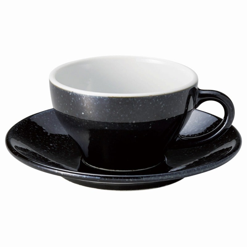 金正陶器 アイリス(ブラック)受皿 1個 ※ソーサー単品のみ(ご注文単位1個)【直送品】