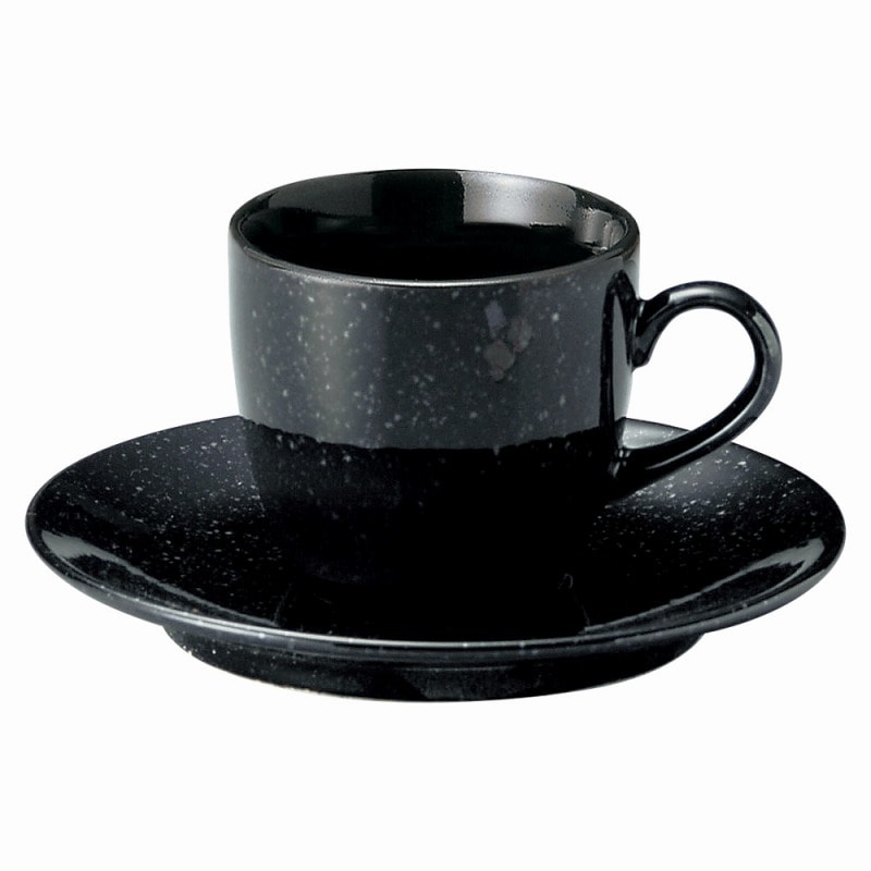 金正陶器 黒御影共通受皿 1個 ※ソーサー単品のみ(ご注文単位1個)【直送品】
