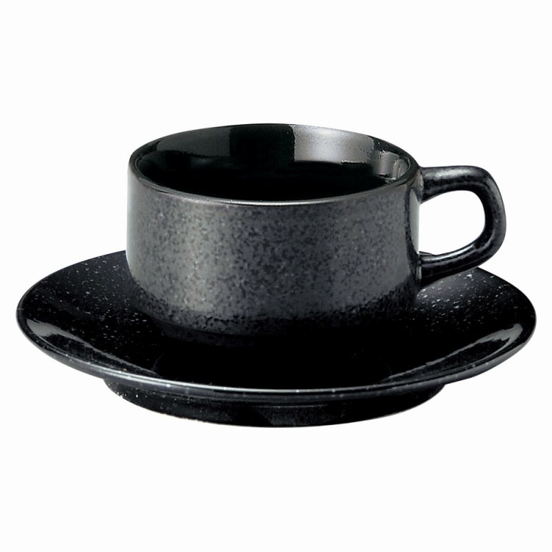 金正陶器 黒御影スタック兼用碗 1個 ※カップ単品のみ(ご注文単位1個)【直送品】