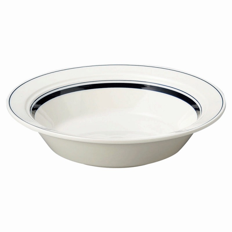 金正陶器 カントリーサイドネイビーブルー22㎝スープパスタ 1個(ご注文単位1個)【直送品】