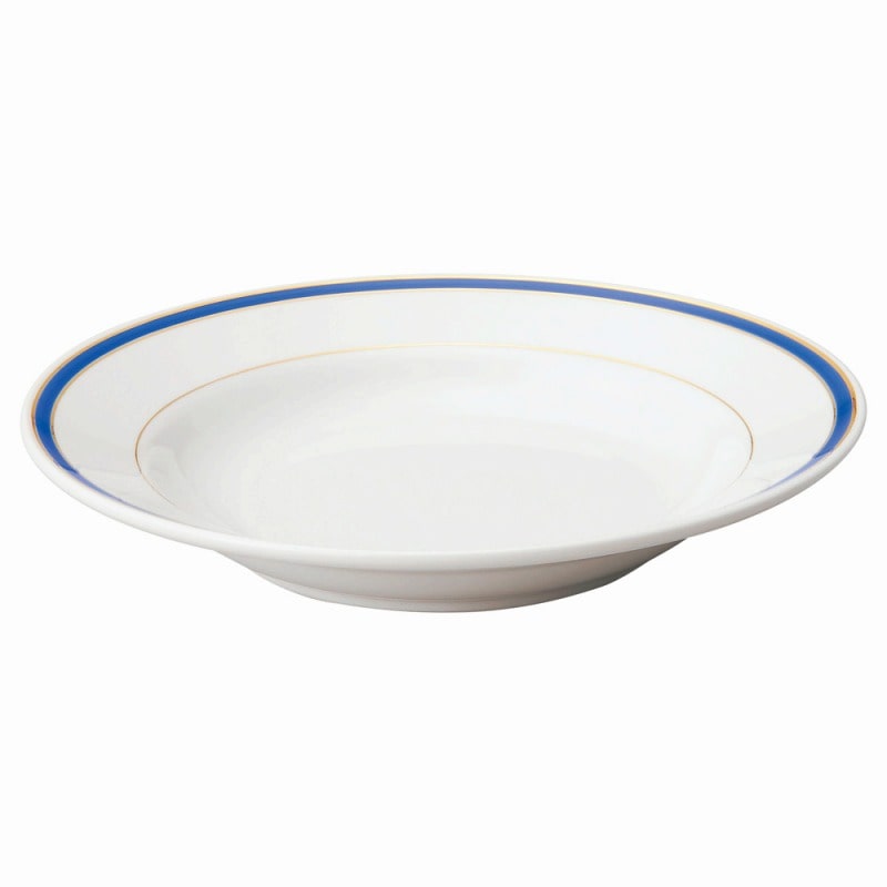 金正陶器 玉渕ブルーライン9吋スープ 1個(ご注文単位1個)【直送品】