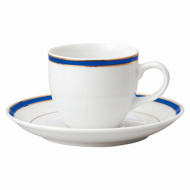 金正陶器 玉渕ブルーラインコーヒー碗 1個 ※カップ単品のみ（ご注文単位1個）【直送品】