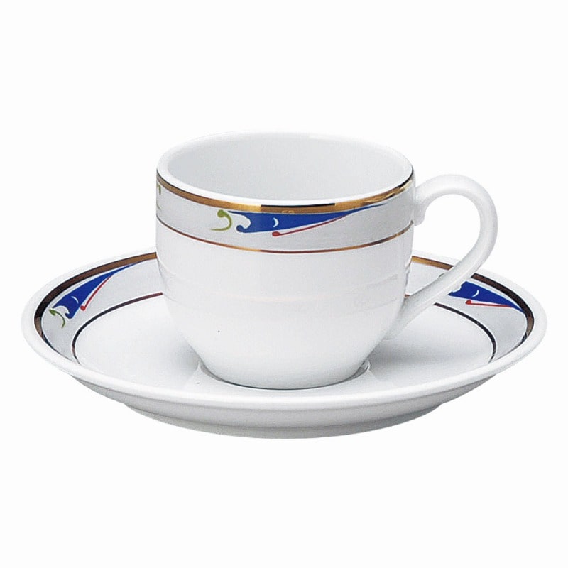 金正陶器 ブルーウェーブデミタス碗 ※カップ単品のみ 1個（ご注文単位1個）【直送品】