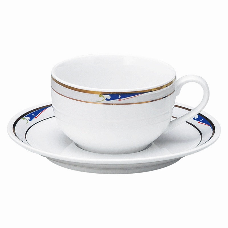 金正陶器 ブルーウェーブ兼用受皿 1個 ※ソーサー単品のみ（ご注文単位1個）【直送品】