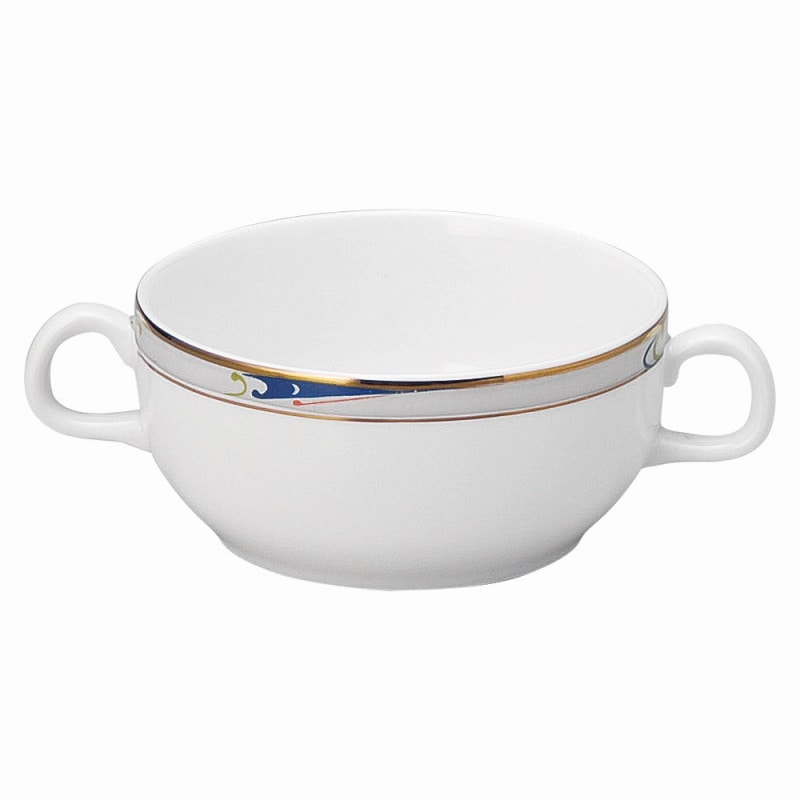 金正陶器 ブルーウェーブブイヨンカップ 1個(ご注文単位1個)【直送品】