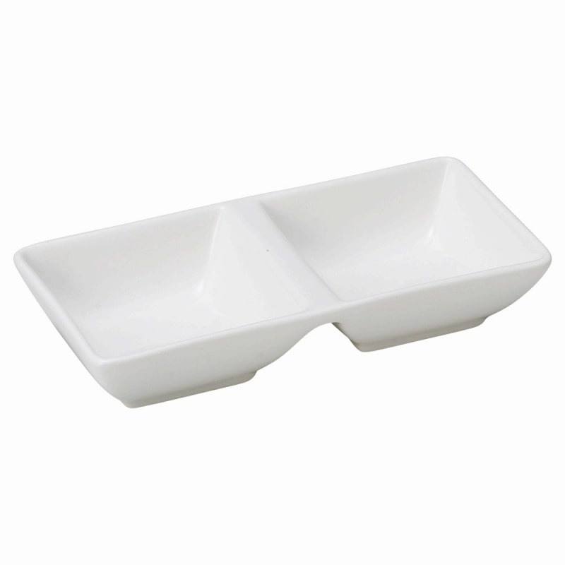 金正陶器 フォルム・リンツ(K364)ディバイドプレート 2ホール 1個(ご注文単位1個)【直送品】