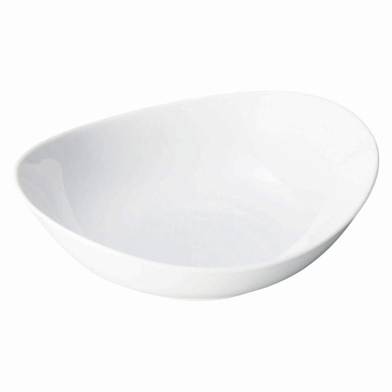 金正陶器 O&Sオーバル 24㎝ ボール 白 1個(ご注文単位1個)【直送品】