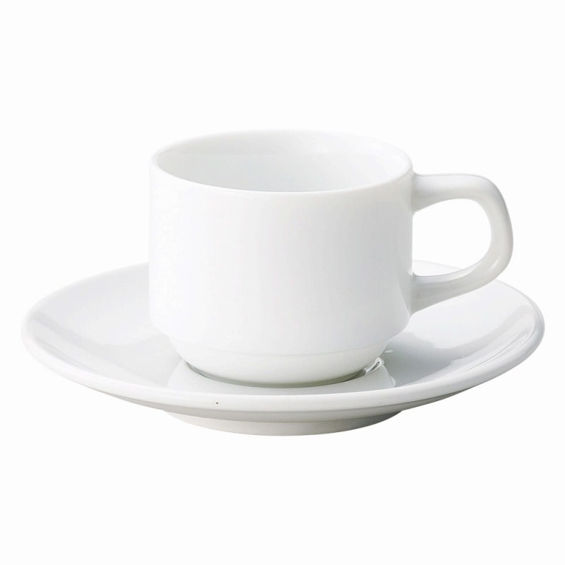 金正陶器 クラシックピュアホワイトエスプレッソ受皿 1個 ※ソーサー単品のみ（ご注文単位1個）【直送品】