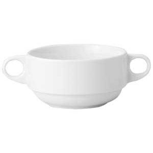 金正陶器 リアルホワイトスタック両手スープ 1個(ご注文単位1個)【直送品】