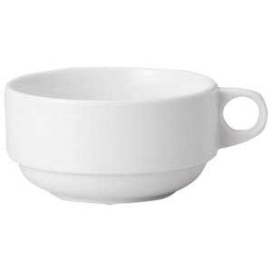 金正陶器 リアルホワイトスタック片手スープ 1個(ご注文単位1個)【直送品】