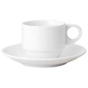 金正陶器 リアルホワイトエスプレッソ受皿 ※ソーサー単品のみ 1個（ご注文単位1個）【直送品】