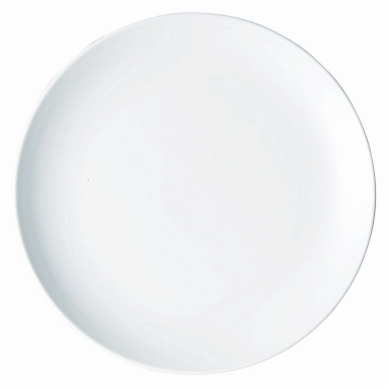 金正陶器 ニューチャイナ（白）白玉渕24㎝皿 1個（ご注文単位1個）【直送品】