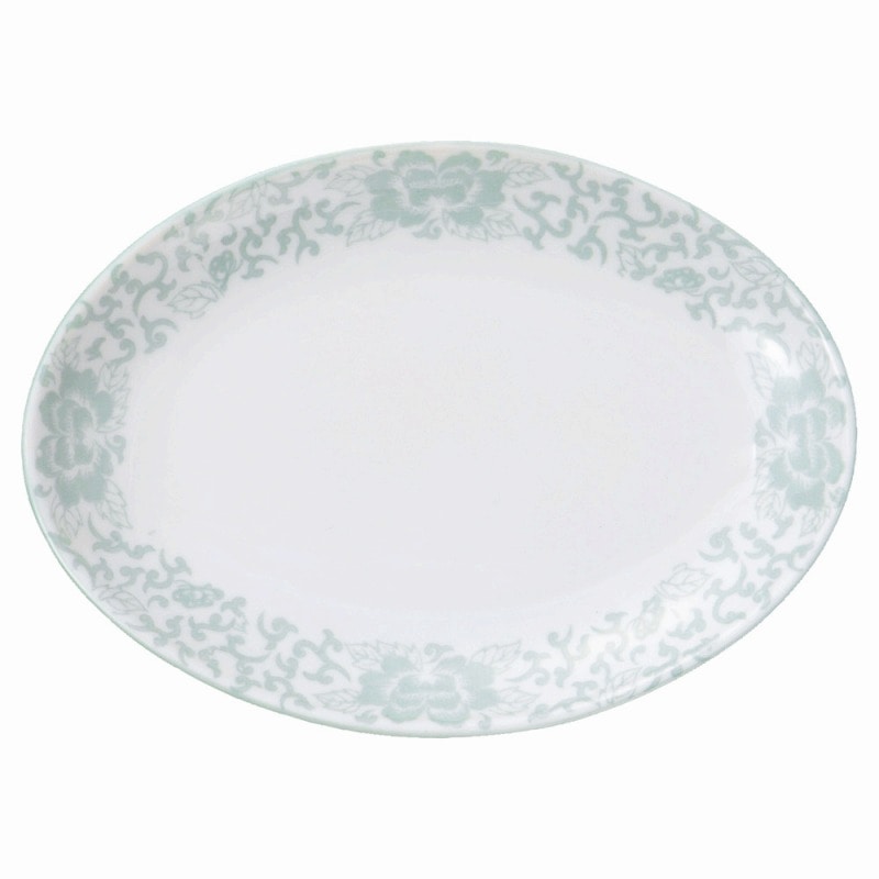 金正陶器 ヒスイぼたん8吋メタプラター 1個（ご注文単位1個）【直送品】