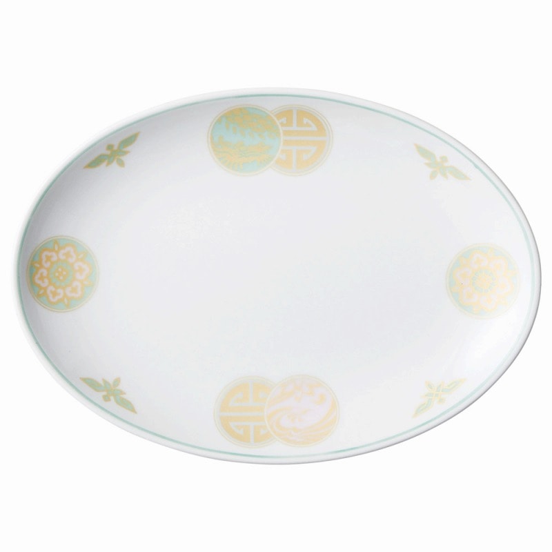 金正陶器 清楽8吋メタプラター 1個(ご注文単位1個)【直送品】