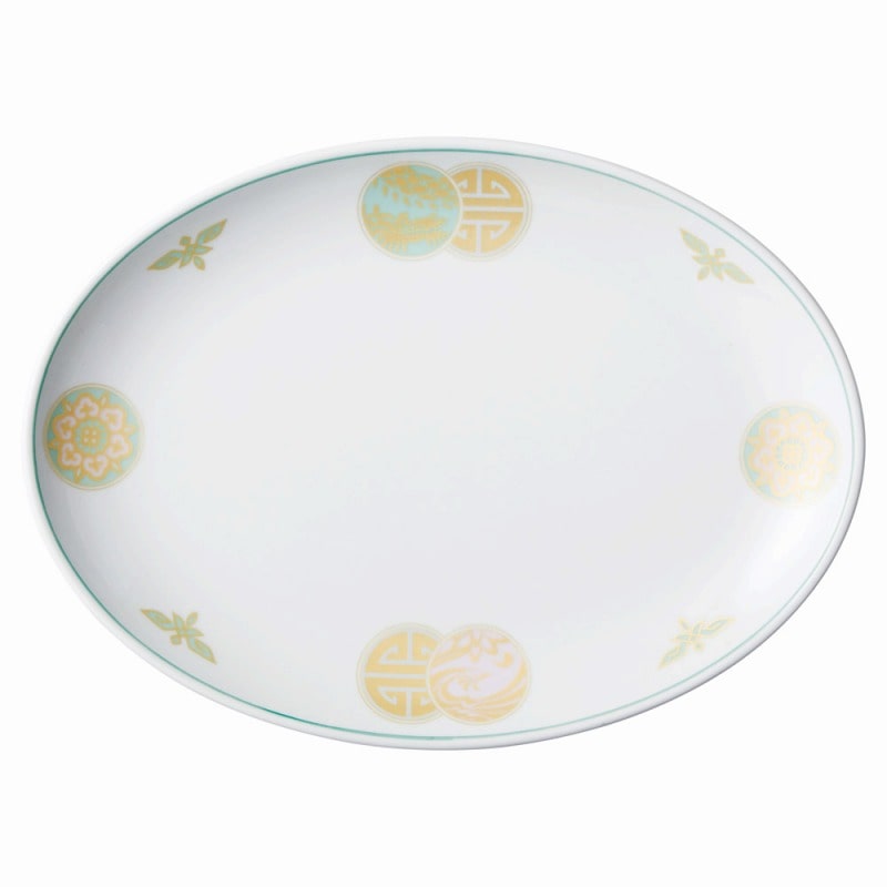 金正陶器 清楽12吋メタプラター 1個(ご注文単位1個)【直送品】