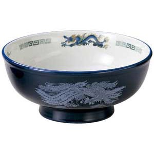 金正陶器 ルリ白竜8.0玉丼 1個(ご注文単位1個)【直送品】