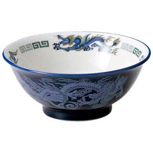 金正陶器 ルリ白竜6.5反高台丼 1個(ご注文単位1個)【直送品】