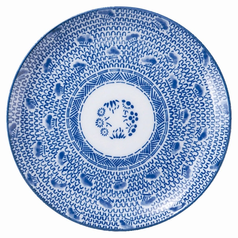 金正陶器 新古代波(タイスキ)6.5吋メタ丸皿 1個(ご注文単位1個)【直送品】