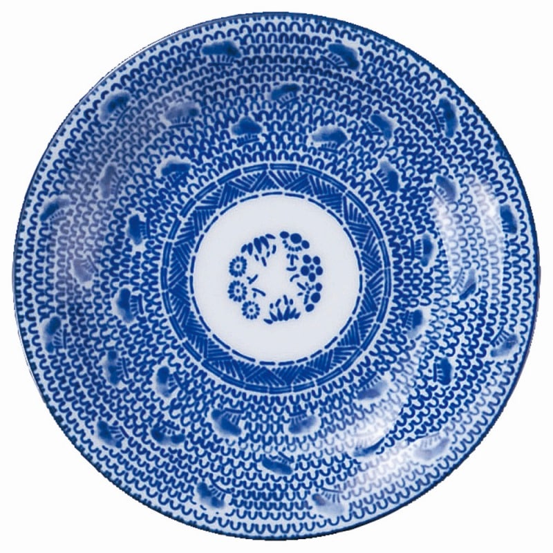 金正陶器 新古代波(タイスキ)丸4.0皿 1個(ご注文単位1個)【直送品】