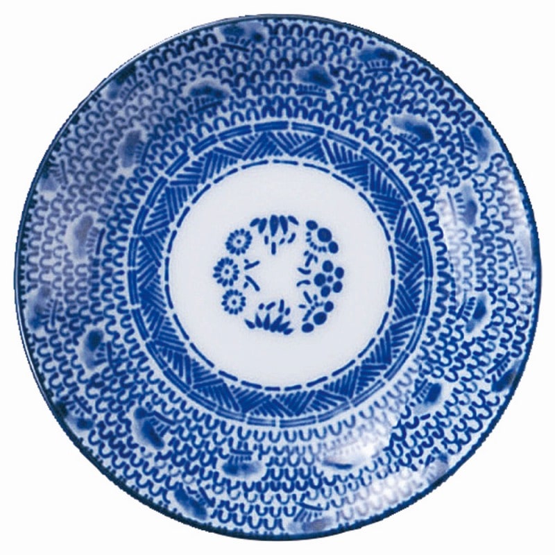 金正陶器 新古代波(タイスキ)丸3.0皿 1個(ご注文単位1個)【直送品】