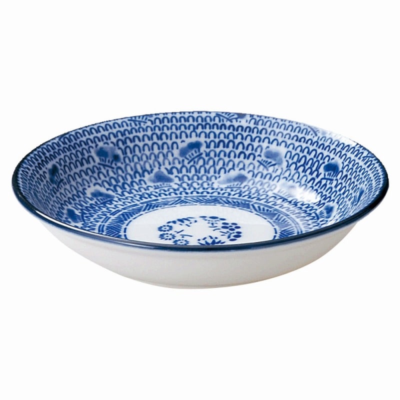 金正陶器 新古代波(タイスキ)4.8取皿 1個(ご注文単位1個)【直送品】