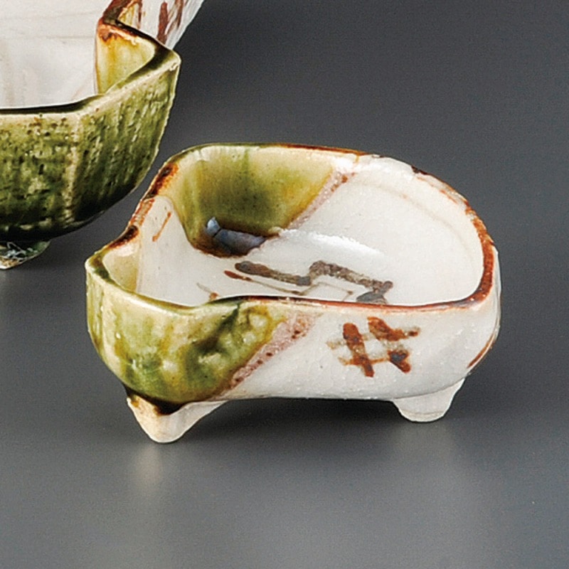 金正陶器 織部扇面千代口 1個(ご注文単位1個)【直送品】