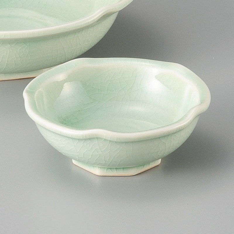 金正陶器 灰釉ビードロ梅形千代口 1個(ご注文単位1個)【直送品】