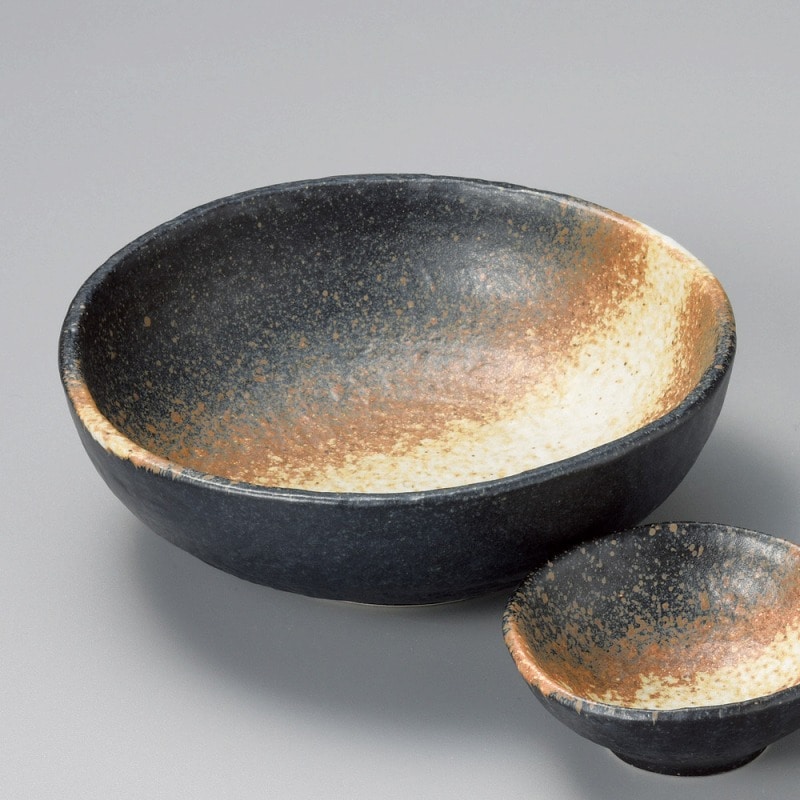 金正陶器 いぶし備前5.0丸鉢 1個(ご注文単位1個)【直送品】