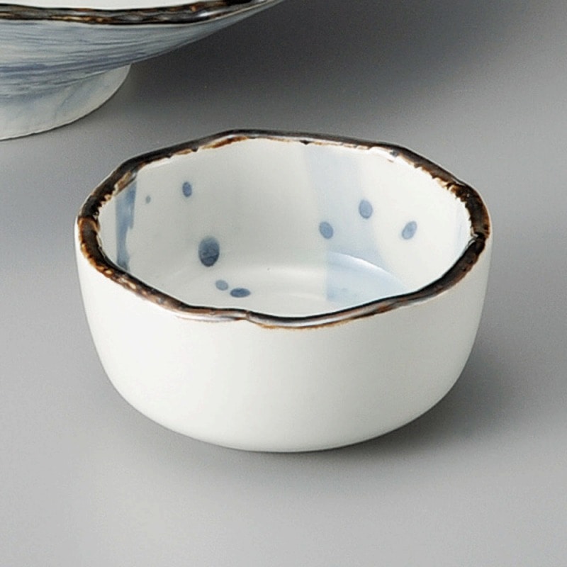 金正陶器 半月呉須ちらし丸千代口 1個(ご注文単位1個)【直送品】