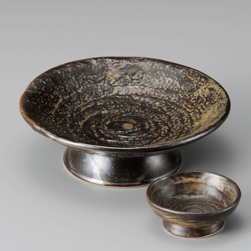 金正陶器 伊賀釉高台6.0皿 1個(ご注文単位1個)【直送品】