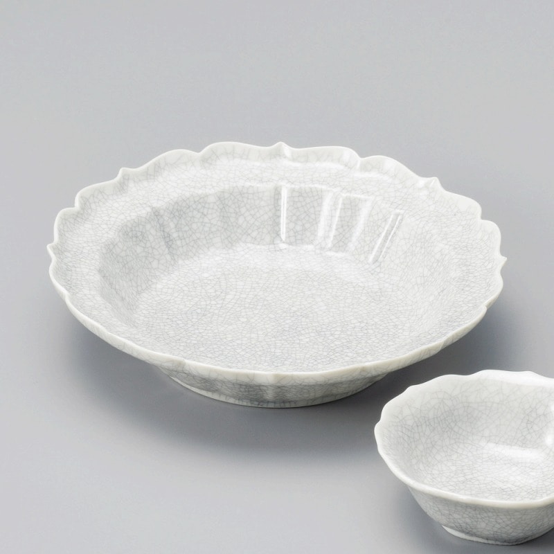 金正陶器 墨貫入輪花向付 1個(ご注文単位1個)【直送品】