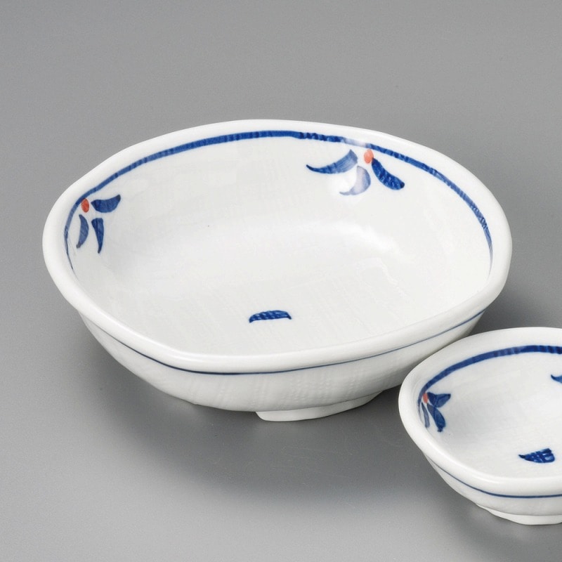 金正陶器 青い花刺身鉢 1個(ご注文単位1個)【直送品】