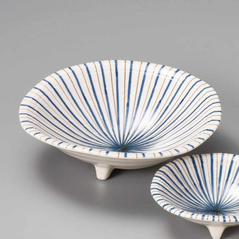 金正陶器 京十草三ツ足5.0鉢 1個(ご注文単位1個)【直送品】