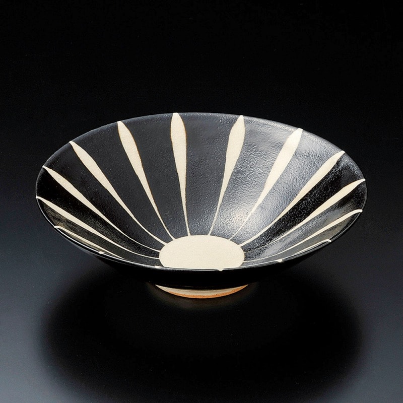 金正陶器 黒十草煮物7.0鉢 1個(ご注文単位1個)【直送品】