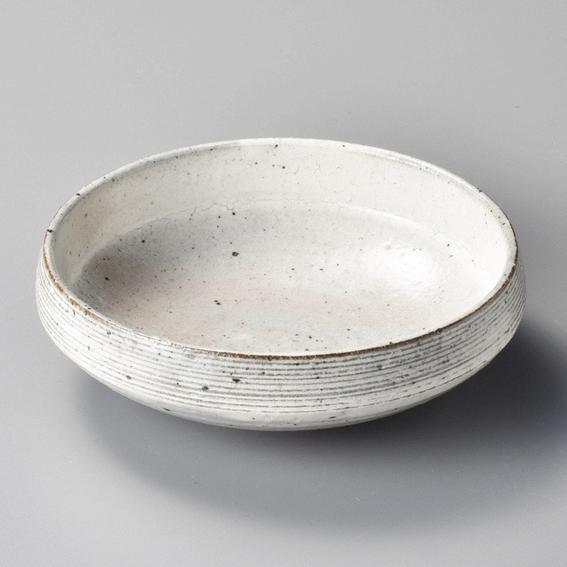 金正陶器 粉引駒筋切立5.5鉢 1個(ご注文単位1個)【直送品】