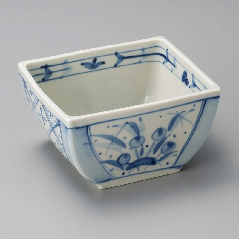 金正陶器 染付け角向付 1個(ご注文単位1個)【直送品】