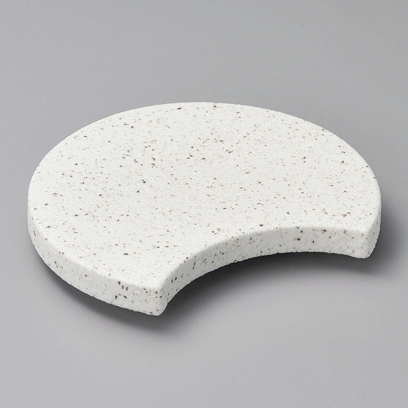 金正陶器 白御影 切立半月6.5寸皿 1個（ご注文単位1個）【直送品】