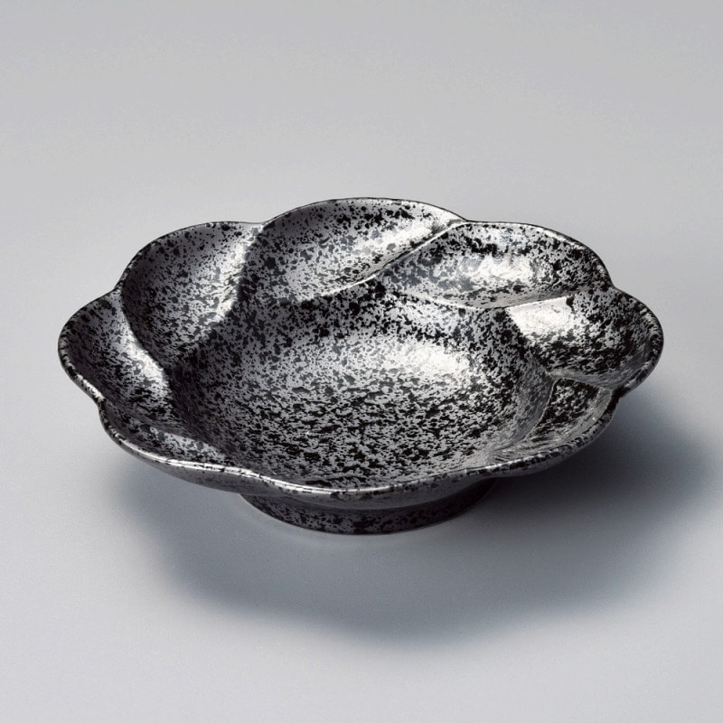 金正陶器 黒吹花鉢 1個（ご注文単位1個）【直送品】