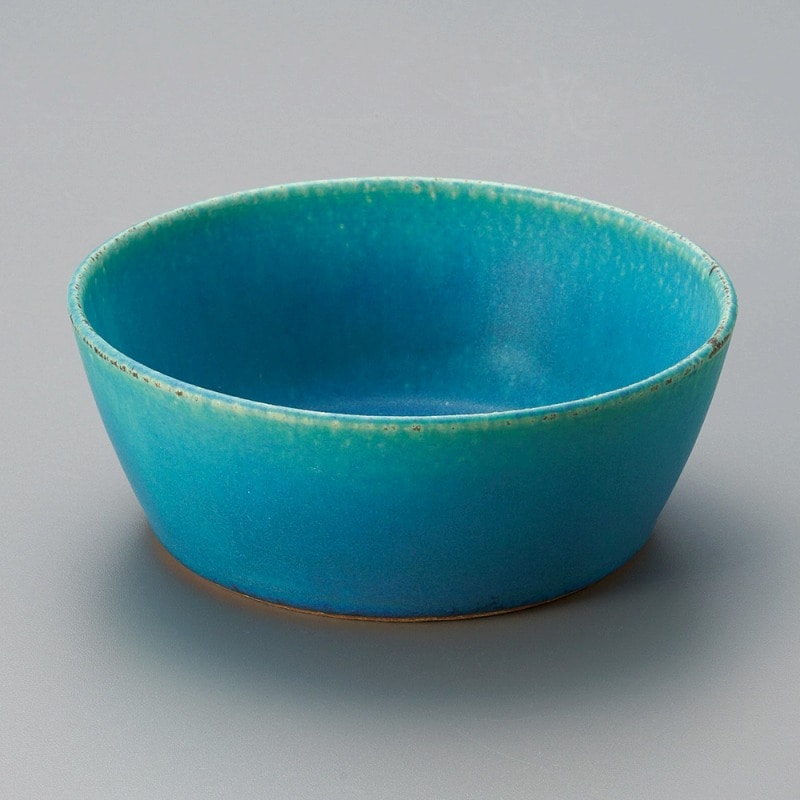 金正陶器 トルコブルー4.8浅鉢 1個(ご注文単位1個)【直送品】