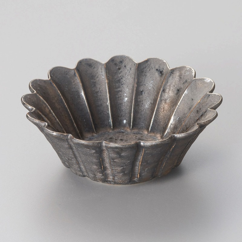 金正陶器 金結晶花型4.5小鉢 1個（ご注文単位1個）【直送品】