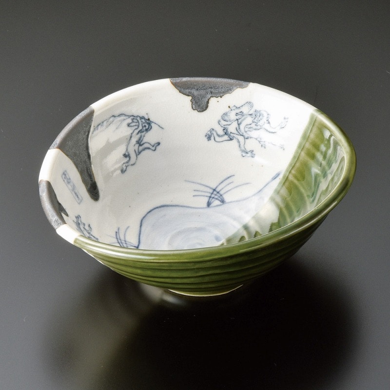 金正陶器 織部高山寺たわみ鉢(小) 1個（ご注文単位1個）【直送品】