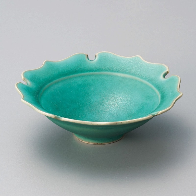 金正陶器 トルコブルー桔梗渕小鉢 1個(ご注文単位1個)【直送品】