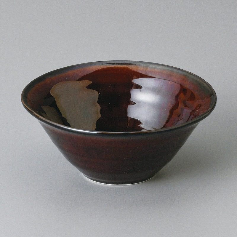 金正陶器 うるし釉ｻﾗﾀﾞ鉢 1個（ご注文単位1個）【直送品】