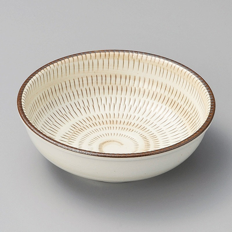 金正陶器 飛び鉋玉渕5.0鉢 1個(ご注文単位1個)【直送品】