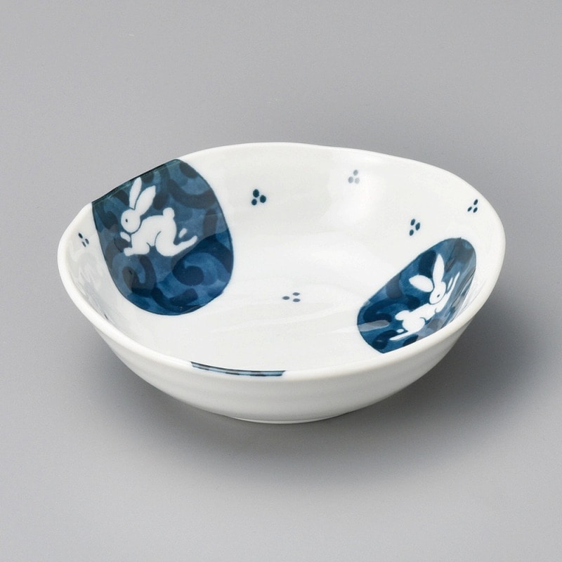 金正陶器 丸紋うさぎ4.0鉢 1個(ご注文単位1個)【直送品】