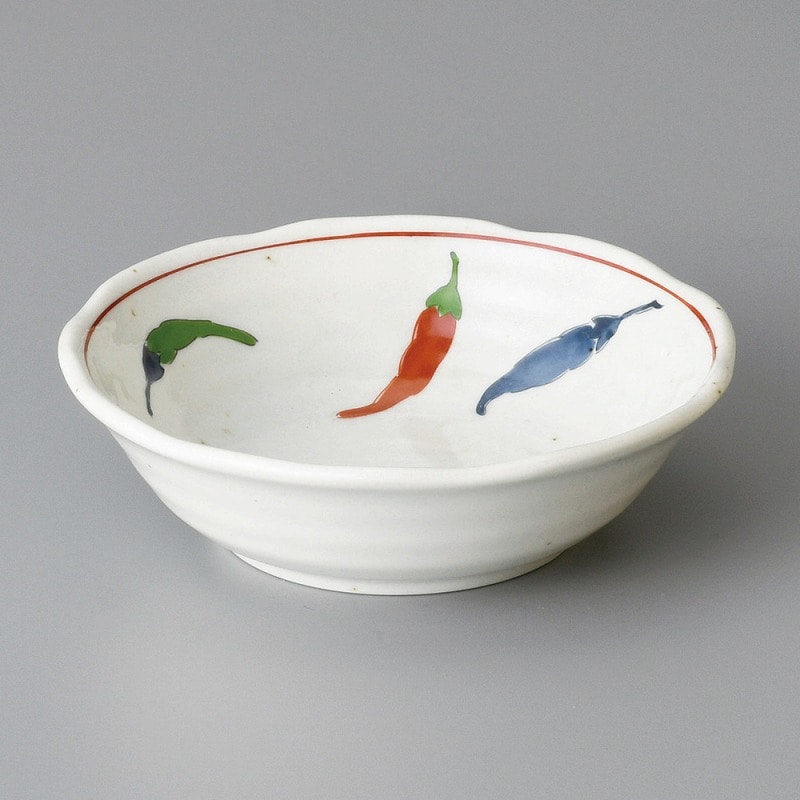 金正陶器 粉引とうがらし4.5鉢 1個(ご注文単位1個)【直送品】