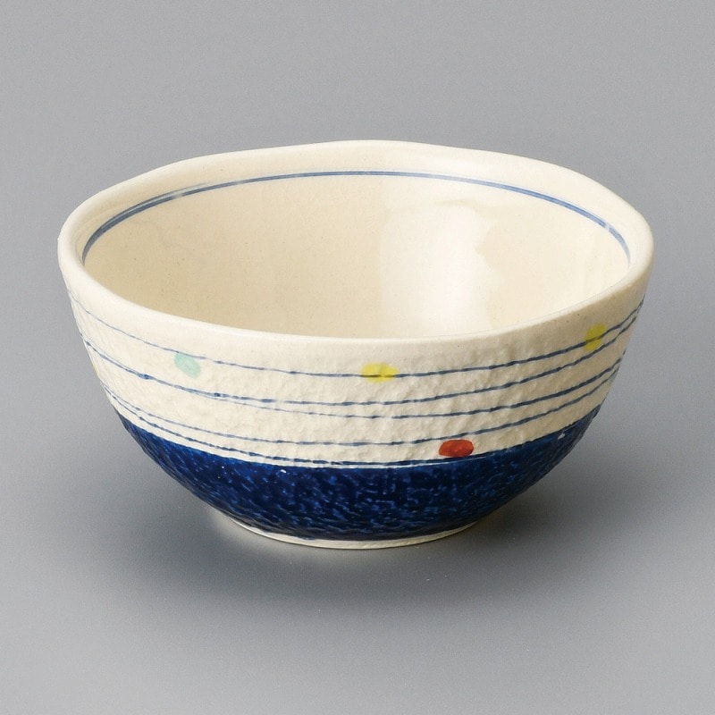 金正陶器 点彩渦4.0ボール(紺) 1個(ご注文単位1個)【直送品】