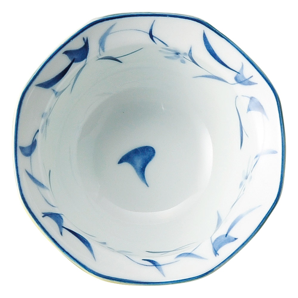 金正陶器 黄吹草花八角小鉢 1個(ご注文単位1個)【直送品】