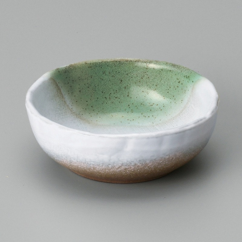 金正陶器 海山(緑)4.0鉢 1個（ご注文単位1個）【直送品】